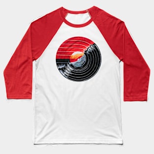 Vinyl LP Music Record Turntable Baseball T-Shirt